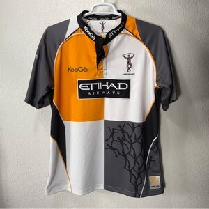 Harlequins Rugby Jersey Shirt 2009-2010 Kooga Adult Size L Excellent Condition